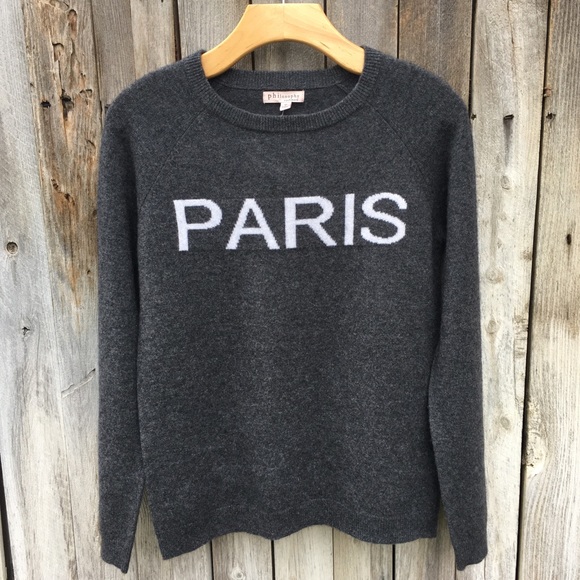 Philosophy Sweaters - NWT Philosophy Paris Cashmere Sweater Gray M